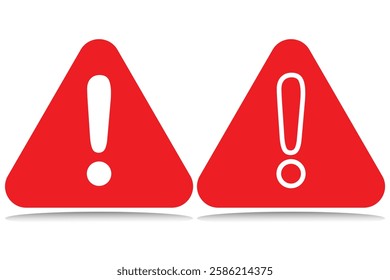 Caution, Hazard warning attention sign. danger, Security and protection. Attention danger sign Caution error Exclamation mark. Attention icon set. Danger caution or alert risk warning vector symbol.  