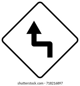 Caution hidden drive ahead sign
