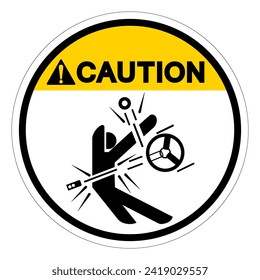 Caution High Speed Moving Parts Symbol Sign, Vector Illustration, Isolate On White Background Label .EPS10