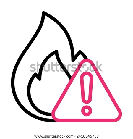 Caution - highly flammable,

explosive,burning, no fire, be careful, attention, warning icon