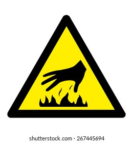 Caution hot surface