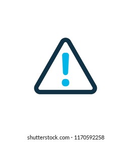 Caution icon colored symbol. Premium quality isolated warning element in trendy style.