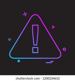 Caution icon design vector