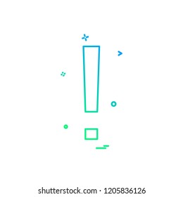 Caution icon design vector