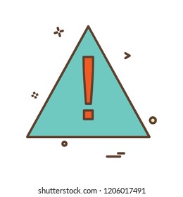 Caution icon design vector 
