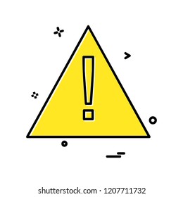 Caution icon design vector 