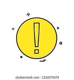 Caution icon design vector