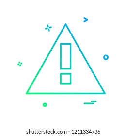 Caution icon design vector