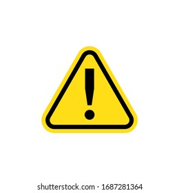 Caution icon. Exclamation, Warning icon vector illustration