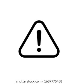 Caution icon. Exclamation, Warning icon vector illustration