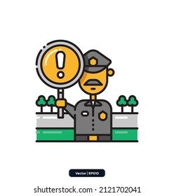 caution icon. map and navigation icons. Icons included Maps, location and navigation icons. Collection of high quality vector icons.