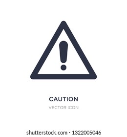 caution icon on white background. Simple element illustration from Alert concept. caution sign icon symbol design.