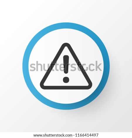 Caution icon symbol. Premium quality isolated alert element in trendy style.