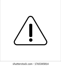 plantilla de logotipo de ilustración de vector de icono de precaución