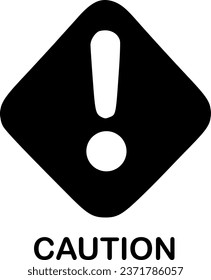caution icon vector symbol design illustration