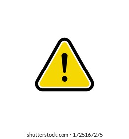 Caution icon vector. Warning icon symbol. Exclamation Mark icon
