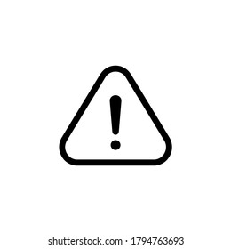 Caution icon vector. Warning icon symbol design