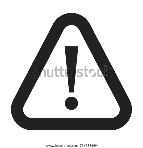 Caution Icon Warning Icon Template Attention Stock Vector (Royalty Free ...