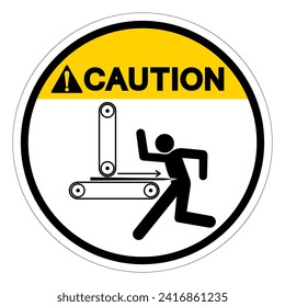 Caution Kickback Hazard Symbol Sign, Vector Illustration, Isolate On White Background Label .EPS10