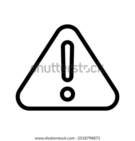 caution line icon illustration vector graphic. Simple element illustration vector graphic, suitable for app, websites, and presentations isolated on white background