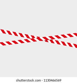 Caution lines isolated. Vector