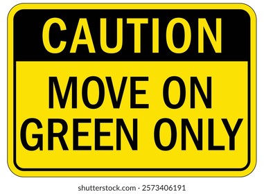 Caution machine hazard sign and labels