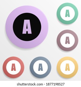 Caution mark for chemical washing badge color set icon. Simple glyph, flat vector of wash icons for ui and ux, website or mobile application
