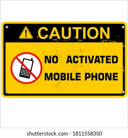 Precaución, no hay teléfono móvil activado