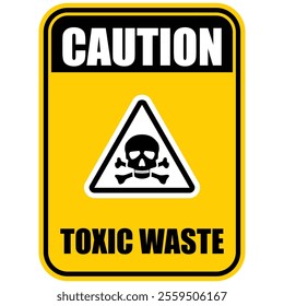 Caution, Not Enter, Toxic zone, sign vector
