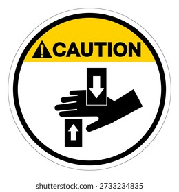 Caution Pich Point Symbol Sign, Vector Illustration, Isolate On White Background Label.EPS10