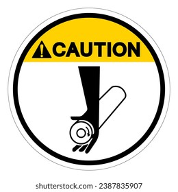 Caution Pinch Point Symbol Sign, Vector Illustration, Isolate On White Background Label .EPS10