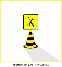 caution plate, repair