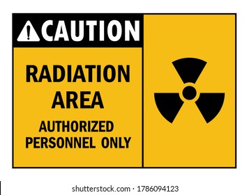 Radiation area vector pictogram