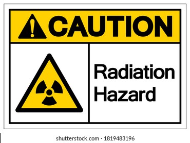 Caution Radiation Hazard Symbol Signvector Illustration Stock Vector ...