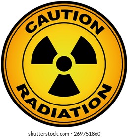 Caution Radiation sign
