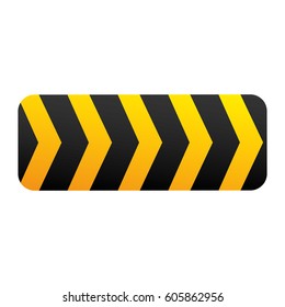 caution ribbon sign icon, vector illustration design