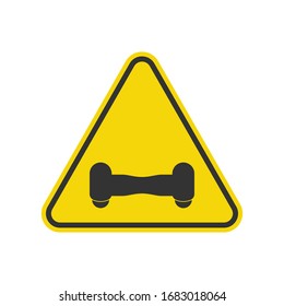 Caution riding hoverboard icon. Warning symbol modern, simple, vector, icon for website design, mobile app, ui. Vector Illustration