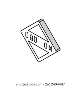 caution road sign isometric icon vector. caution road sign sign. isolated symbol illustration
