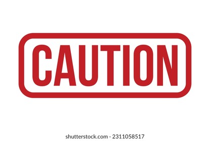 Caution Rubber Stamp Seal Vector
