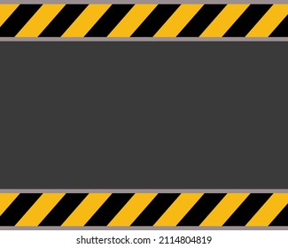 Caution safety banner . construction black and yellow background. Hazard warning Yellow black diagonal strokes, lines. Vector illustrations. EPS10
