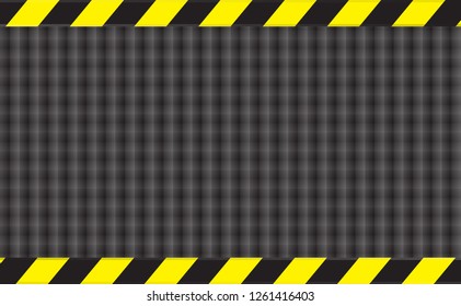 Caution Sign. Black and yellow. Simple background. Design for input text.