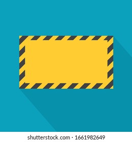 cartón de señalización de advertencia- ilustración vectorial