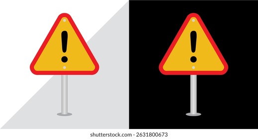 Caution Sign with Exclamation Mark – Warning Triangle