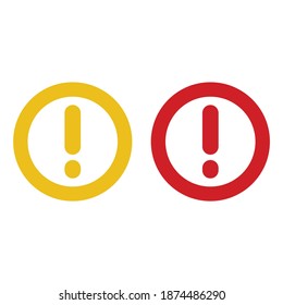 caution sign and help icon, manual symbol and announcement sign