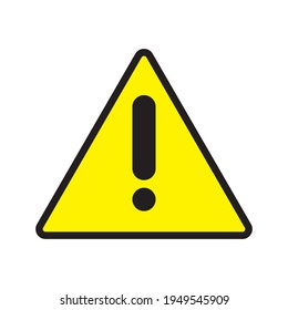 Caution sign icon vector design template