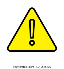 Caution sign icon vector design template