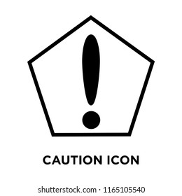 Caution Sign icon vector isolated on white background, Caution Sign transparent sign