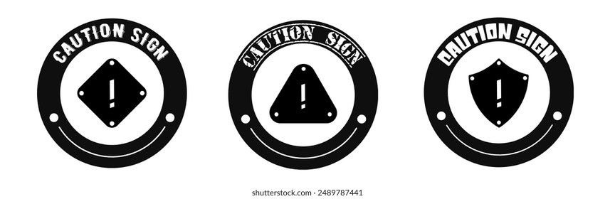 Caution sign icon vector. Logo design for business. Stock vector.