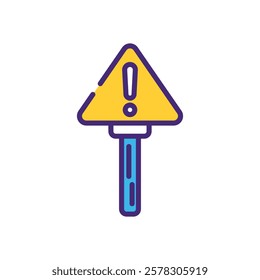 Caution Sign icon vector stock illustration