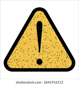 Caution sign indicating potential danger ahead